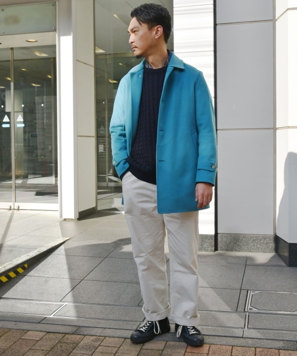 Sd ダブルフェイス ターコイズブルー ソリッド カーコート アウター ジャケット Ships 公式サイト 株式会社シップス