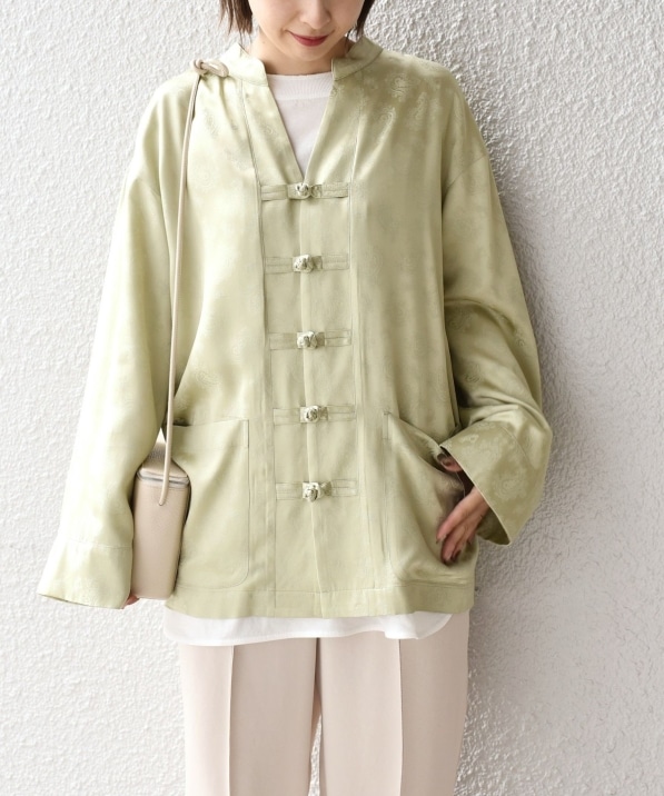 サテンジャカードカンフーシャツジャケット シャツ ブラウス Ships 公式サイト 株式会社シップス