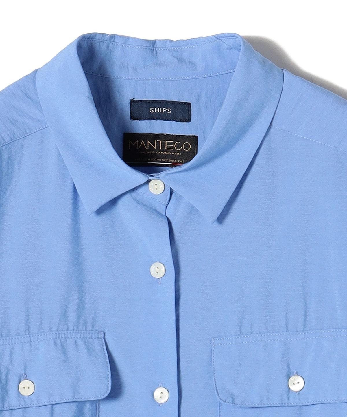手洗い可能〉MANTECOダブルポケットシャツ: シャツ/ブラウス SHIPS 