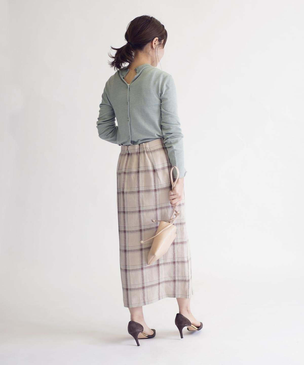 リネンチェックタイトスカート : スカート SHIPS 公式サイト｜株式会社シップス