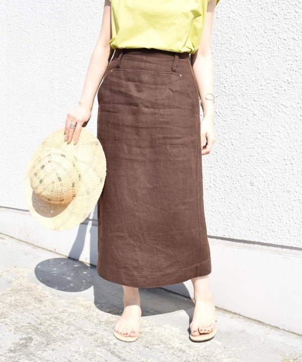 ヘビーリネンリベットスカート: スカート SHIPS 公式サイト｜株式会社 