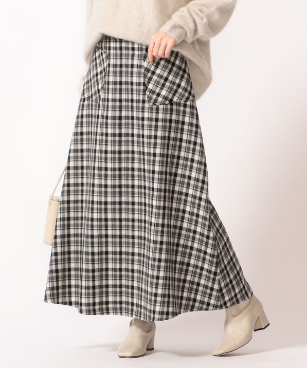 チェックポケットウールスカート スカート Ships 公式サイト 株式会社シップス