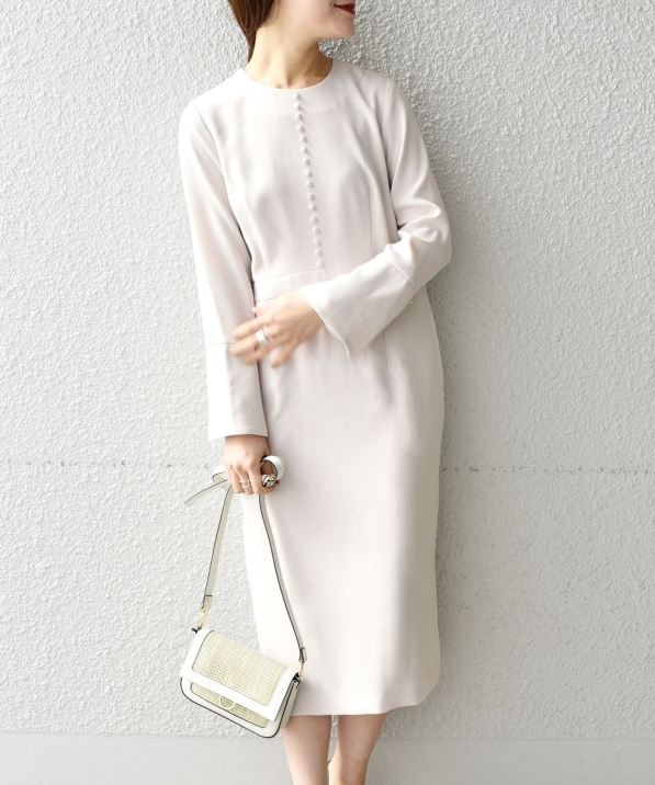 Ships別注 Troisiemechaco フロントボタンフレアスリーブワンピース ワンピース Ships 公式サイト 株式会社シップス