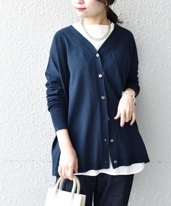 アイスコットンロングスリーブカーディガン トップス Ships 公式サイト 株式会社シップス