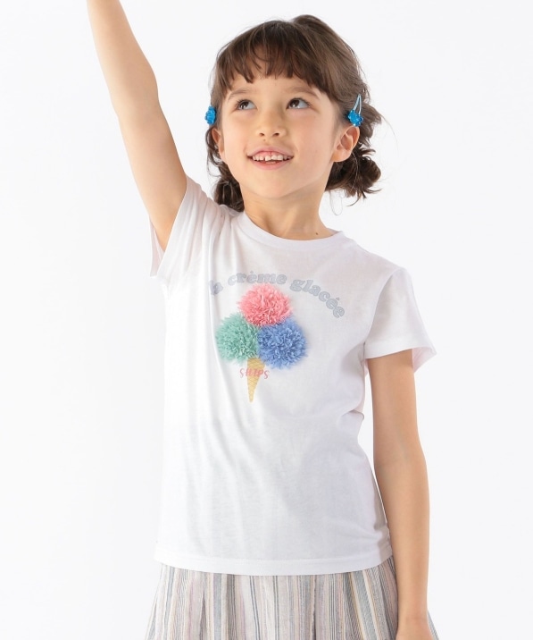 Ships Kids フリフリ シフォン ポイント Tee 100 130cm Tシャツ カットソー Ships 公式サイト 株式会社シップス