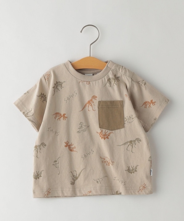 SHIPS KIDS:恐竜 プリント 半袖 TEE(80～90cm): Tシャツ/カットソー 