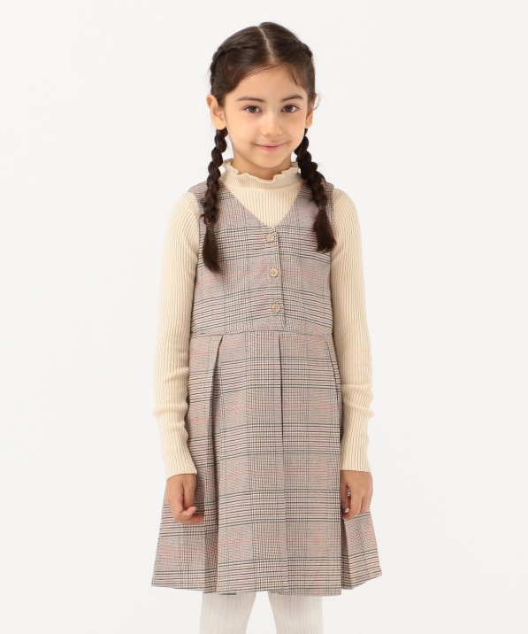 Ships Kids グレンチェック ジャンパー スカート 100 130cm ワンピース Ships 公式サイト 株式会社シップス