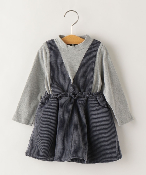 Ships Kids コーデュロイ レイヤード ワンピース 80 90cm ワンピース Ships 公式サイト 株式会社シップス
