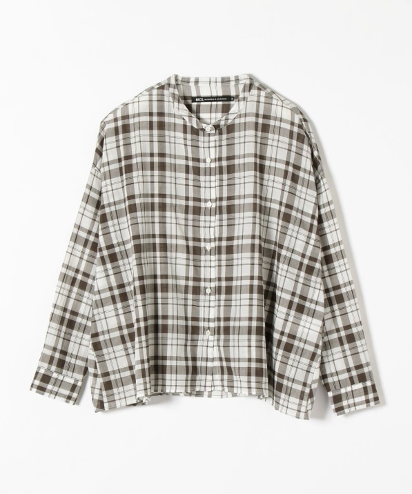 Nicholson Nicholson バック フリル ノーカラー ブラウス シャツ ブラウス Ships 公式サイト 株式会社シップス