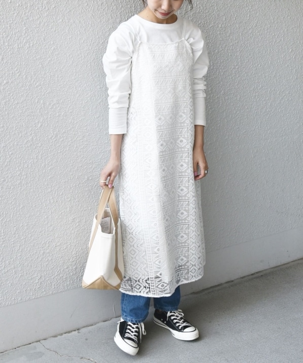 Ships Any デコール レース ロング キャミワンピース ワンピース Ships 公式サイト 株式会社シップス