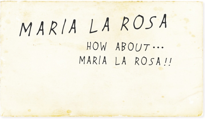 HOW ABOUTccMaria La Rosa