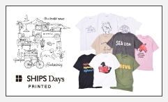 SHIPS Days PRINTED Tシャツ